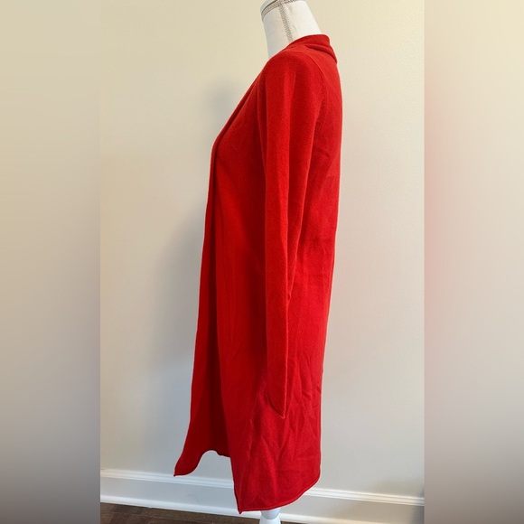 Neiman Marcus | Red Women's Long Cardigan - Picture 3 of 7